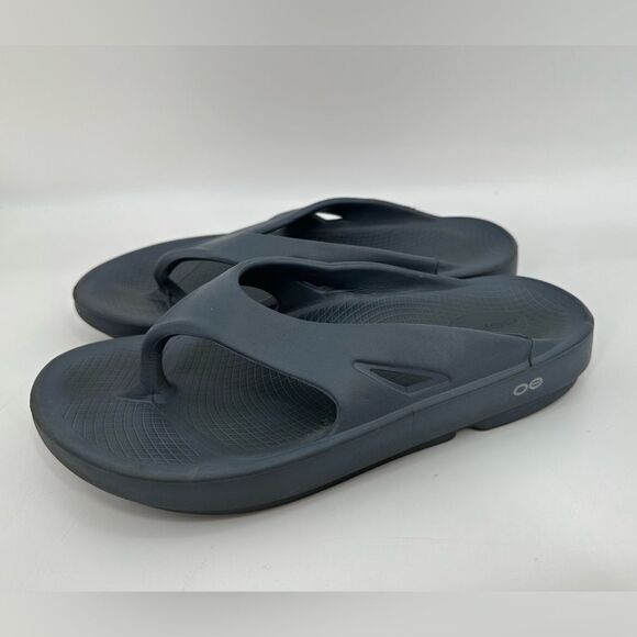 Oofos Grey Original Recovery Sandal Flip Flop Size Men’s 9 Women’s 11 - Picture 4 of 7